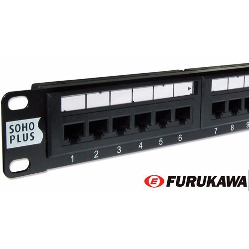 Pach Panel Soho Plus 24 Portas 568A/B Categoria 5e Padrão Rack 19 polegadas – Furukawa