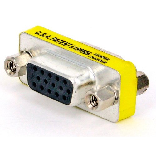 Adaptador de Emenda VGA HD15 Fêmea x VGA HD15 Fêmea