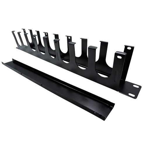 Guia de cabo horizontal 1Ux85mm para rack 19’’polegadas Preta – Executive