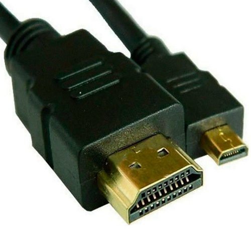 Cabo HDMI-Macho x Micro HDMI-Macho  Versão 1.4 Preto Com 1,5MT