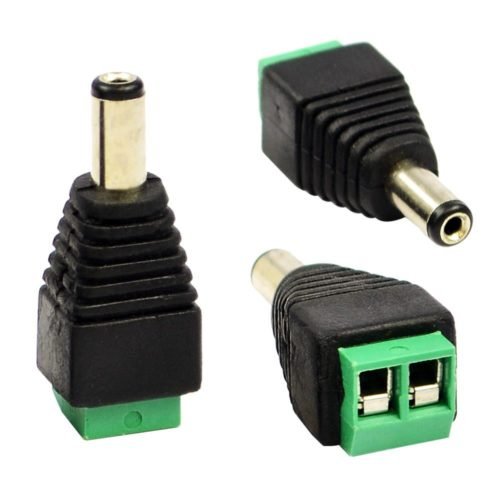 Conector de Alimentação Câmeras CFTV P4 Macho com Parafuso Borne