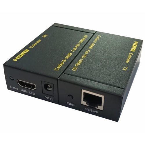 Extensor HDMI X Cabo Ethernet RJ45 Até 60M Com Fonte