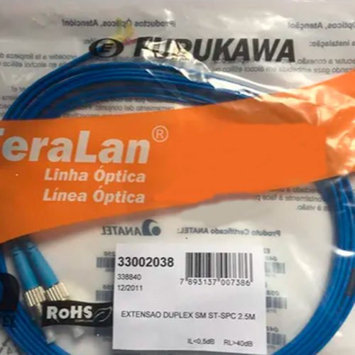 Extensão Óptica Conectorizada SM 02F 2.5M ST-SPC 9/125 – 33002038