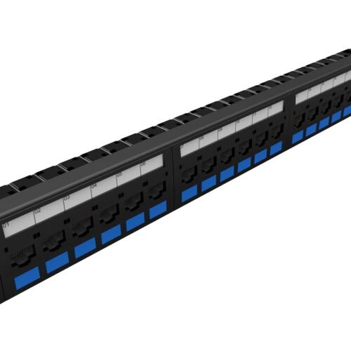 Patch panel 24 portas Multilan CAT.5e p/ rack 19 poleg – Furukawa