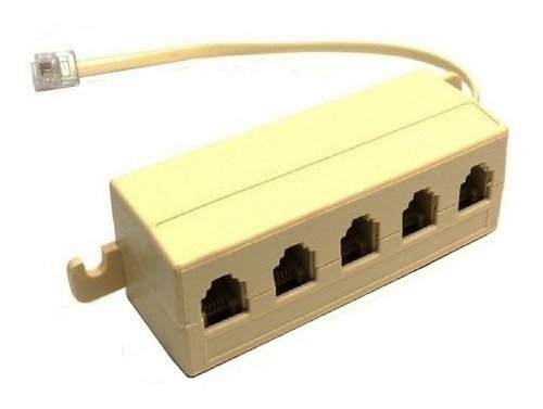 Adaptador Divisor  1X5 RJ11 Fêmea 6P4C