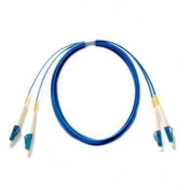 Cordão Óptico Duplex Monomodo LC-PC/LC-PC 9/125µ 2mm 4Mts Azul